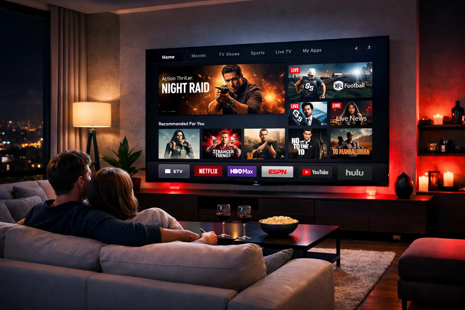 Configuração de rede para IPTV